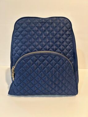 Quilted Navy Women’s Backpack Shoulder Bag like new